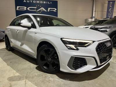 Audi A3 SPB 35 TFSI 150cv Hybrid Stronic S line "18 Sline  Bianco usata Savigliano