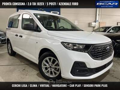 Ford Tourneo Connect Connect 2.0d 102CV CLIMA/CERCHI/CAR PLAY/PARK PLUS Bianco usata Savigliano Ford Tourneo Connect Connect 2.0d 102CV CLIMA/CERCHI/CAR PLAY/PARK PLUS Bianco usata Savigliano