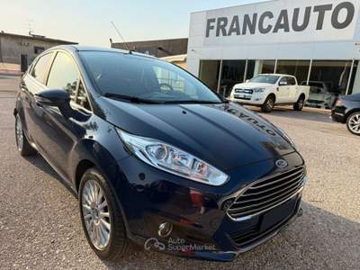 Ford Fiesta 1.0 EcoBoost 100CV 5 porte Titanium Blu/Azzurro usata CALCINATO