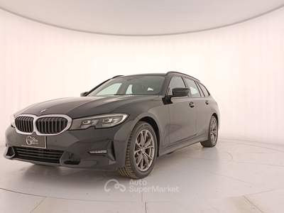 BMW Serie 3 320d  - 320d touring sport auto Nero usata Rivoli