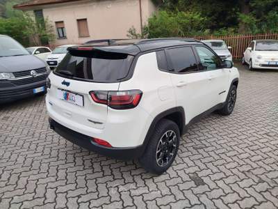 Jeep Compass Compass II 2021 1.3 turbo t4 phev Trailhawk 4xe auto Bianco usata Dubino