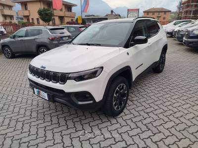 Jeep Compass Compass II 2021 1.3 turbo t4 phev Trailhawk 4xe auto Bianco usata Dubino