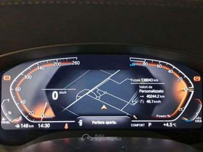 BMW Serie 5 520d 520 d 48V xDrive Touring Luxury Nero usata Rivignano Teor