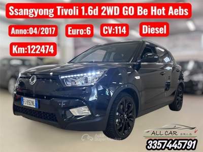 SsangYong Tivoli GO Be Hot Aebs Nero usata Leini