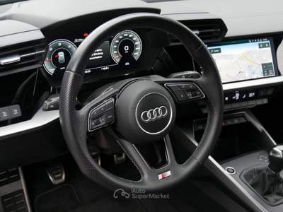 Audi A3 Sportback | S line | Virtual Cockpit | LED | Navi | 2023 Nero usata Roma