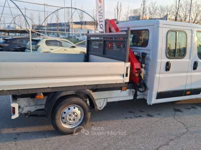 Fiat Ducato 35 2.3 MJT 130CV PLM-DC Cabinato CASSONE FISSO + GRU FASSI Bianco usata Fossano