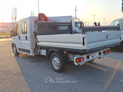 Fiat Ducato 35 2.3 MJT 130CV PLM-DC Cabinato CASSONE FISSO + GRU FASSI Bianco usata Fossano