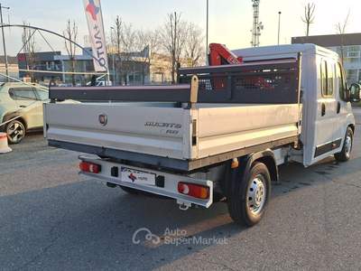 Fiat Ducato 35 2.3 MJT 130CV PLM-DC Cabinato CASSONE FISSO + GRU FASSI Bianco usata Fossano