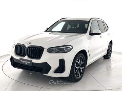 BMW X3 X3 xdrive 20d mhev 48v msport auto Bianco usata Porto Mantovano