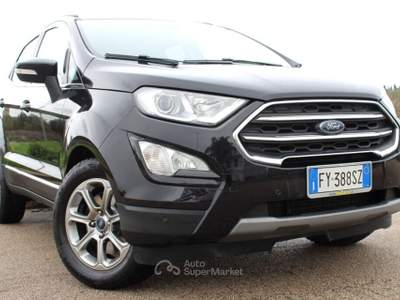 Ford EcoSport dci 100cv *Camera *Carplay Nero usata Monteroni di Lecce