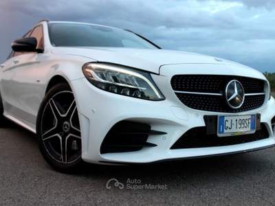 Mercedes-Benz Classe C MERCEDES C220d SW Aut. *AMG Night Edition Bianco usata Monteroni di Lecce