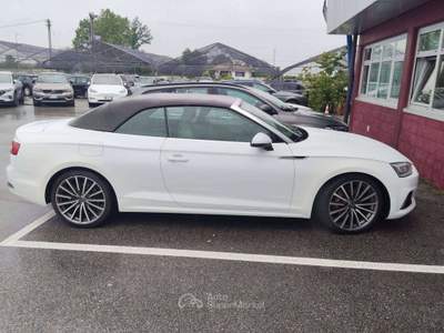 Audi A5 A5 II 2017 Cabriolet Cabrio 40 2.0 tdi  Sport 190c Bianco usata Basiliano