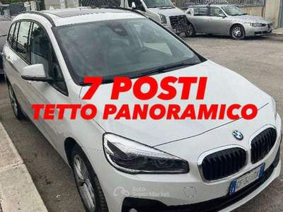 BMW Serie 2 218d 218 Serie 2 218d 7 POSTI Gran Tourer TETTO PANORAMICO Bianco usata Salerno