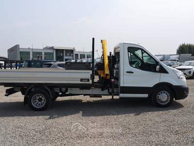 Ford Transit 350 2.0 tdci 170cv Cassone+Gru verricello e radiocomando Bianco usata Reggio nell'Emilia