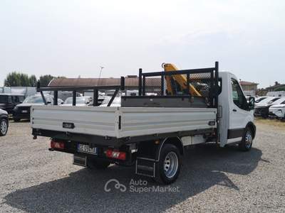 Ford Transit 350 2.0 tdci 170cv Cassone+Gru verricello e radiocomando Bianco usata Reggio nell'Emilia