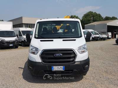 Ford Transit 350 2.0 tdci 170cv Cassone+Gru verricello e radiocomando Bianco usata Reggio nell'Emilia