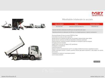 Isuzu M27 M27 F 3.0 TDI 150CV RIBALTABILE TRILATERALE GEN2 2750 M/T Bianco usata Scurelle