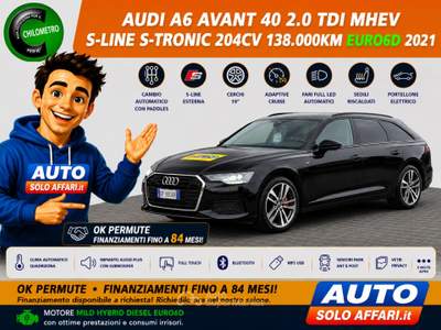 Audi A6 40 2.0 TDI  S-LINE MHEV S-TRONIC EURO6D Nero usata Prato