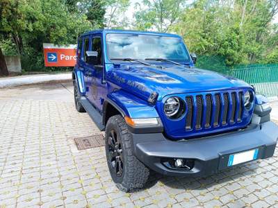 Jeep Wrangler Unlimited 2.2 Mjt II Sahara 1941 Blu/Azzurro usata Roma