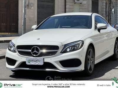 Mercedes-Benz Classe C MERCEDES C 220 d Auto 4Matic Coupé Premium Bianco usata Messina