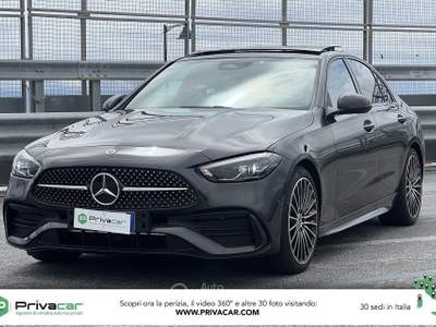 Mercedes-Benz Classe C MERCEDES C 220 d Mild hybrid AMG Line Premium Plus Nero usata Messina
