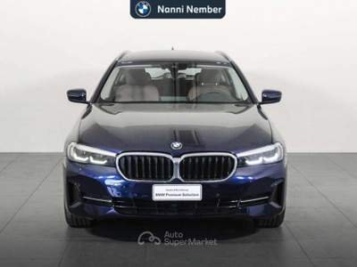 BMW Serie 5 520d 520 d Touring mhev 48V xdrive Business auto Blu/Azzurro usata Brescia