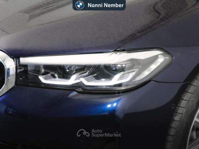 BMW Serie 5 520d 520 d Touring mhev 48V xdrive Business auto Blu/Azzurro usata Brescia