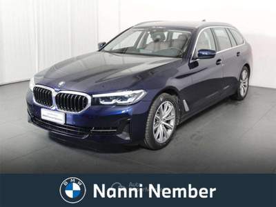 BMW Serie 5 520d 520 d Touring mhev 48V xdrive Business auto Blu/Azzurro usata Brescia