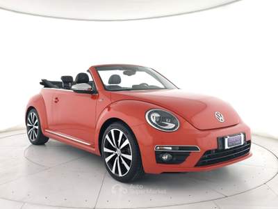 Volkswagen Maggiolino Maggiolino cabrio 1.4 tsi bm r line 150cv dsg camera+pelle+c.19" Arancione usata Ghedi