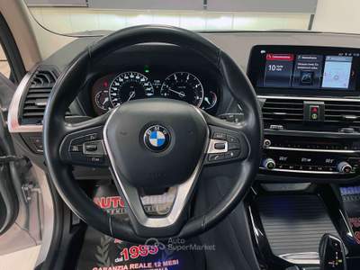 BMW X3 X3 XDRIVE20D XLINE 190CV AUTO MY19 Argento usata Mazzano