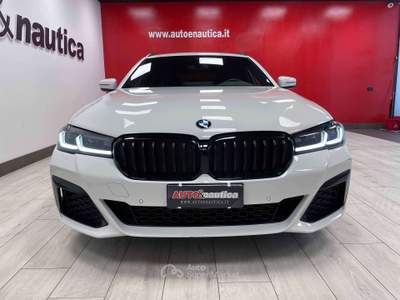 BMW Serie 5 520d 520 D TOURING MHEV 48V MSPORT AUTO Bianco usata Mazzano