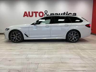 BMW Serie 5 520d 520 D TOURING MHEV 48V MSPORT AUTO Bianco usata Mazzano