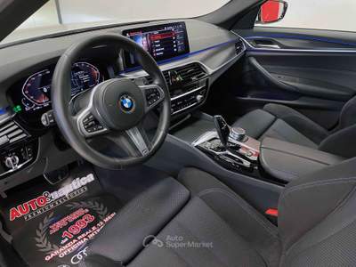 BMW Serie 5 520d 520 D TOURING MHEV 48V MSPORT AUTO Bianco usata Mazzano