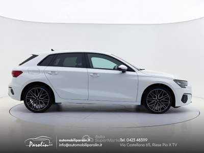 Audi A3 30 tfsi mhev Business Advanced S-tronic Black pack Bianco usata Riese Pio X