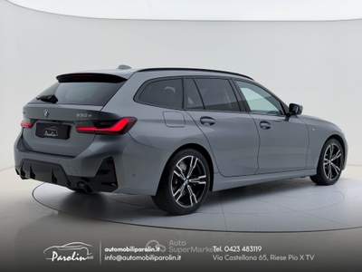 BMW Serie 3 325tds d Touring 48V xDrive Msport Tetto-AssettoAdattivo-Pelle-Black pack Verde usata Riese Pio X