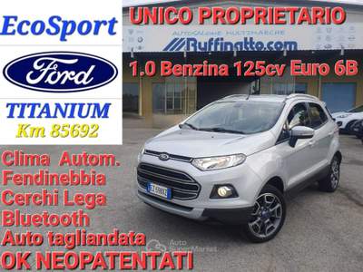 Ford EcoSport OK NEO POATENTATI Argento usata Cumiana Ford EcoSport OK NEO POATENTATI Argento usata Cumiana