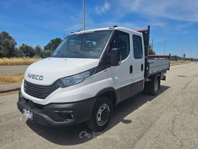 Iveco Daily 35C14H passo 3450 quad-tor RG RIBALTABILE TRILATER Bianco usata Maruggio