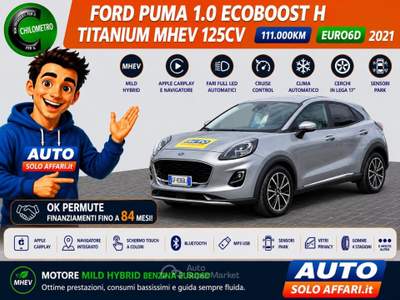 Ford Puma 1.0 H TITANIUM MHEV 125CV EURO6D MILD HYBRID 2021 Grigio usata Prato