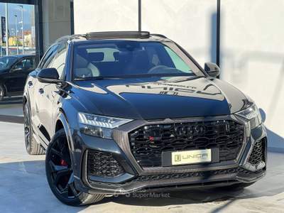 Audi RS Q8 4.0 TFSI V8 600 CV mhev QUATTRO TIPTRONIC KIT CARBON IVA ESPOSTA CARBOCERAMICI TETTO Nero usata Pomigliano d'Arco