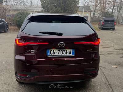 Mazda CX-80  -  3.3 m-hybrid boost takumi plus auto Rosso usata Piacenza