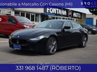 Maserati Ghibli Maserati Ghibli III 2013 Ghibli 3.0 V6 ds 250cv auto my16 E6 Nero usata Marcallo con Casone
