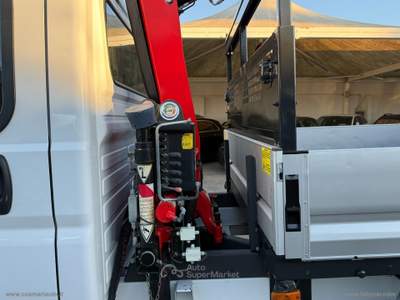 Fiat Ducato Ducato 35 2.3 MJT DOPPIA CABINA CASSONE FISSO CON GRU Bianco usata San Michele Salentino