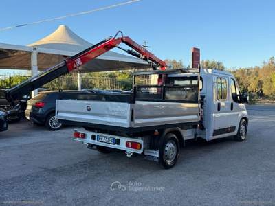 Fiat Ducato Ducato 35 2.3 MJT DOPPIA CABINA CASSONE FISSO CON GRU Bianco usata San Michele Salentino