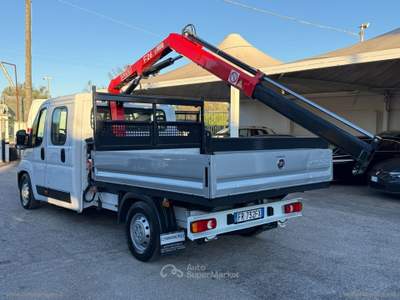 Fiat Ducato Ducato 35 2.3 MJT DOPPIA CABINA CASSONE FISSO CON GRU Bianco usata San Michele Salentino