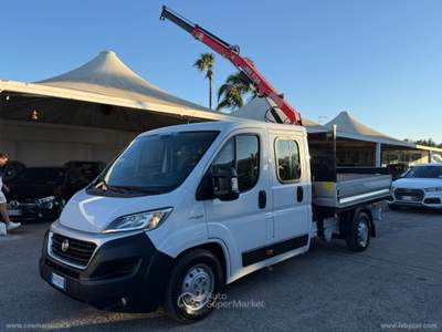 Fiat Ducato Ducato 35 2.3 MJT DOPPIA CABINA CASSONE FISSO CON GRU Bianco usata San Michele Salentino