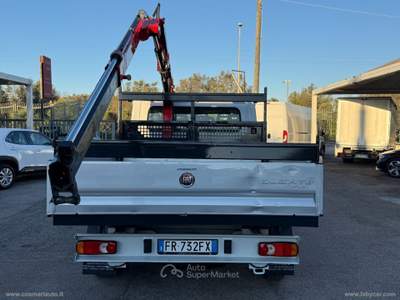 Fiat Ducato Ducato 35 2.3 MJT DOPPIA CABINA CASSONE FISSO CON GRU Bianco usata San Michele Salentino
