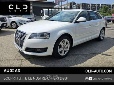 Audi A3 1.6 TDI CR Ambition Sportback Bianco usata Torino