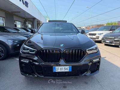 BMW X6 X6 xdrive30d mhev 48V Msport / TETTO PANORAMICO Nero usata Lallio