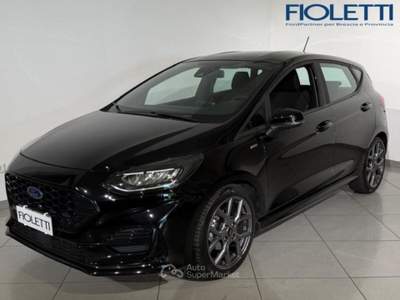 Ford Fiesta 7ª SERIE 1.0 ECOBOOST HYBRID 125 CV 5 PORTE ST-LINE Nero usata Manerbio