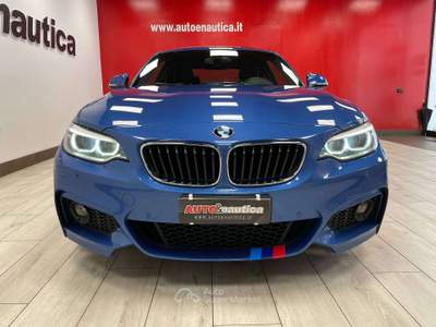 BMW Serie 2 230i 230 I COUPE' M-SPORT AUTO Blu/Azzurro usata Mazzano